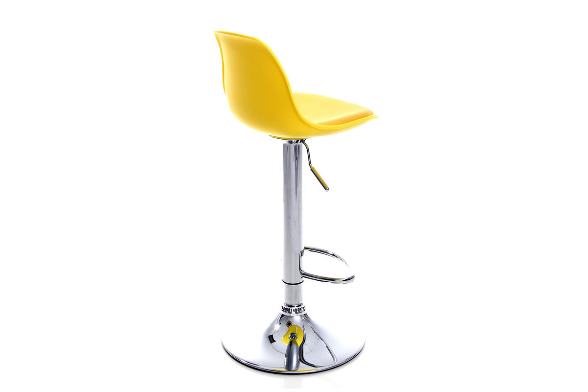 Set di 2 sgabelli da bar design colore giallo STEEVY