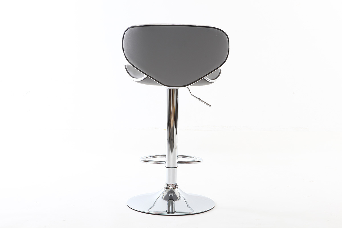 Set di 2 sgabelli da bar design grigio PEGASE