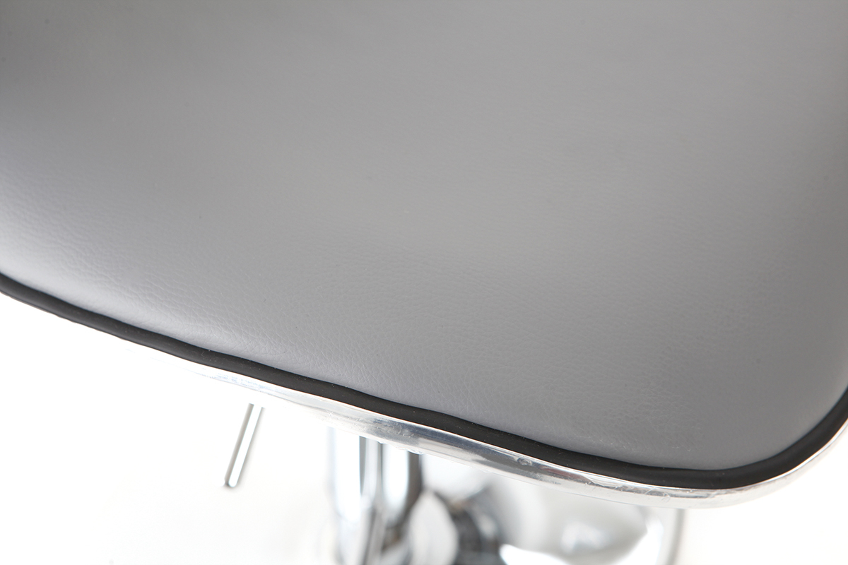 Set di 2 sgabelli da bar design grigio PEGASE