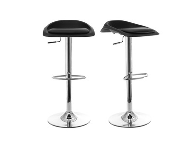 Set di 2 sgabelli da bar design nero SYRIUS