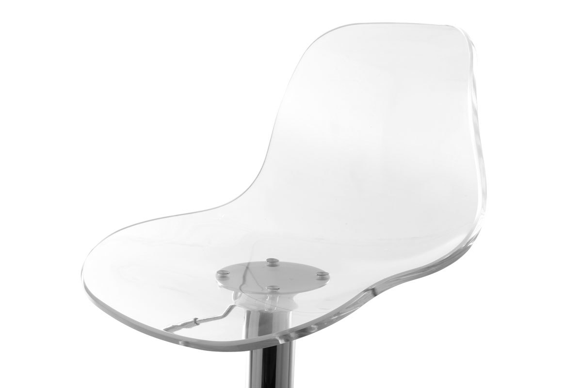 Set di 2 sgabelli da bar design trasparente GALILEO