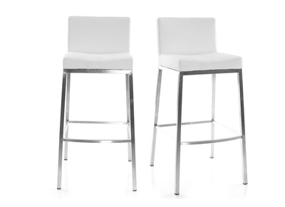 Set di 2 sgabelli design bianco Epsilon