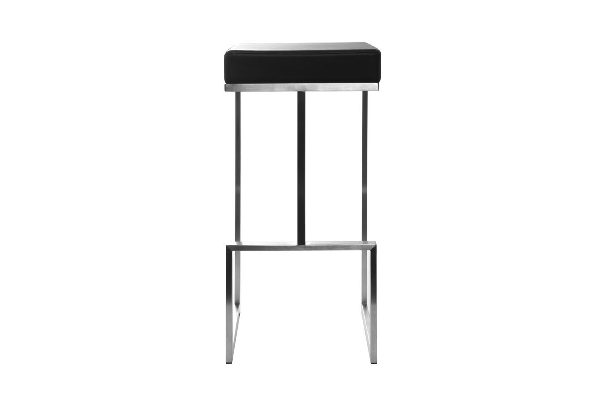 Set di 2 sgabelli design neri Omicron