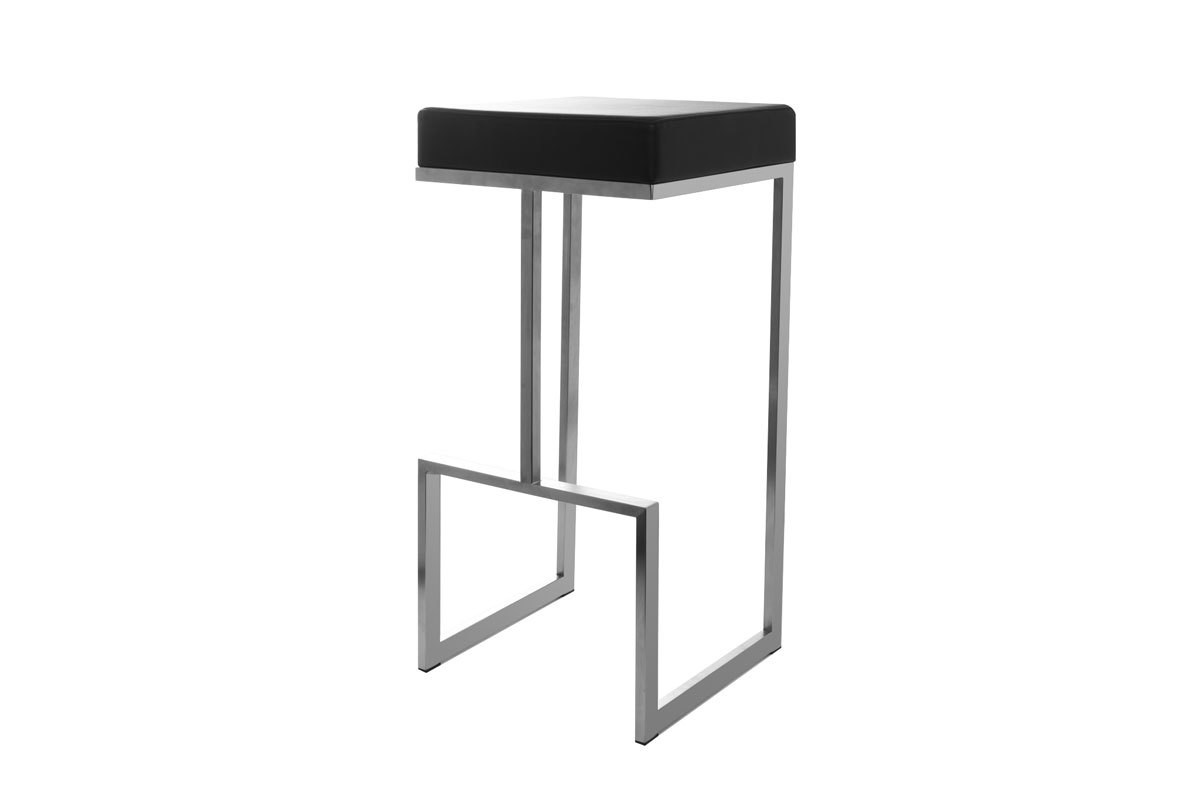 Set di 2 sgabelli design neri Omicron