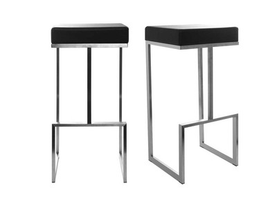 Set di 2 sgabelli design neri Omicron