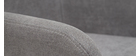 Set di 2 sgabelli in tessuto effetto velluto grigio 65 cm AMIKA