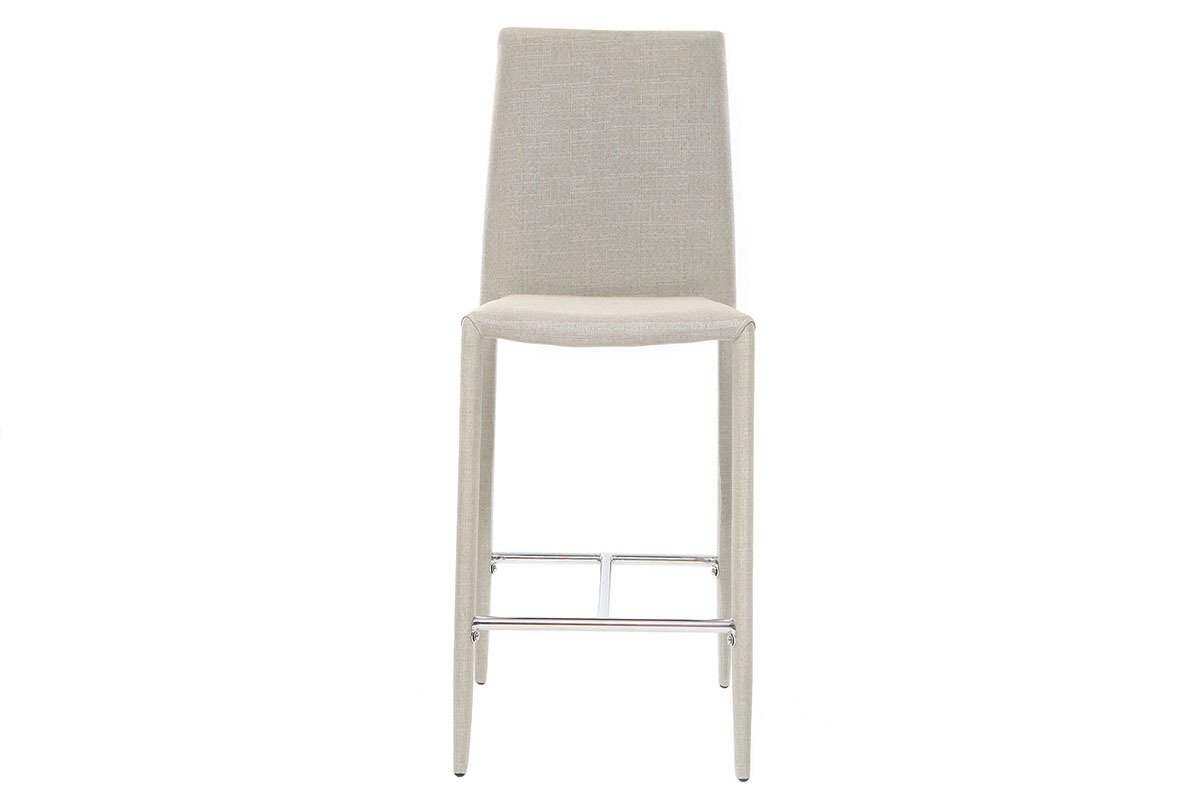 Set di 2 sgabelli / sedie da bar design grigio chiaro TALOS