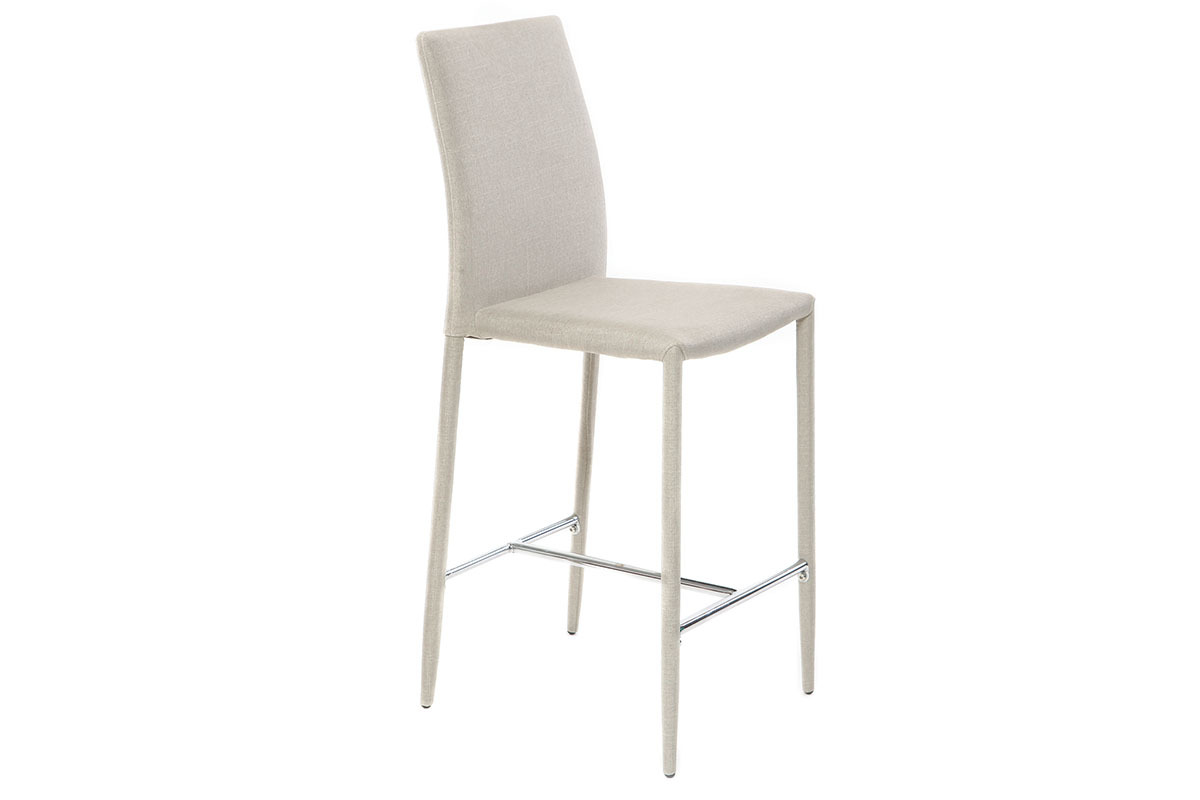 Set di 2 sgabelli / sedie da bar design grigio chiaro TALOS