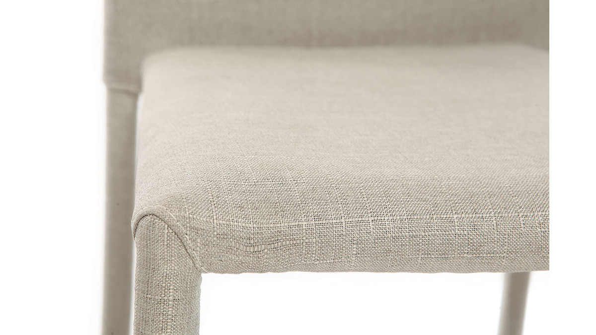 Set di 2 sgabelli / sedie da bar design grigio chiaro TALOS