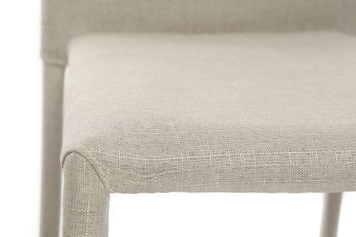 Set di 2 sgabelli / sedie da bar design grigio chiaro TALOS