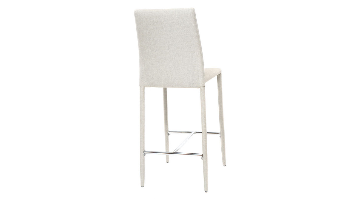 Set di 2 sgabelli / sedie da bar design grigio chiaro TALOS