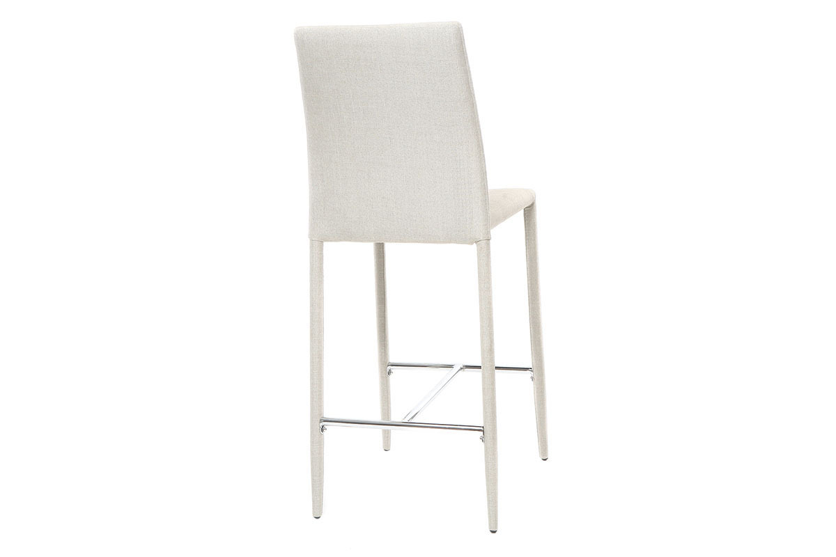 Set di 2 sgabelli / sedie da bar design grigio chiaro TALOS