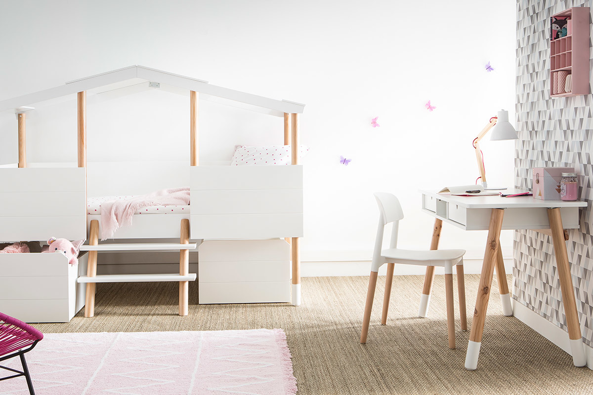 Set di sedie design scandinave bianche GILDA