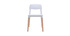 Set di sedie design scandinave bianche GILDA