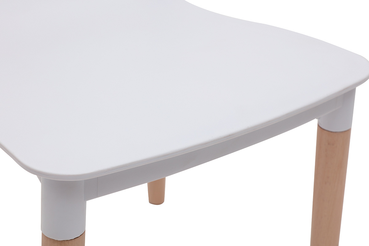 Set di sedie design scandinave bianche GILDA
