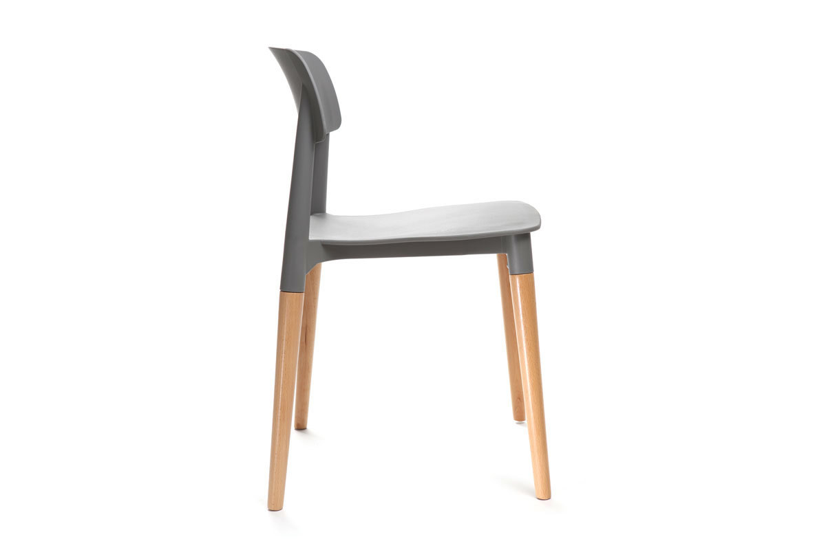 Set di sedie design scandinave grigie GILDA