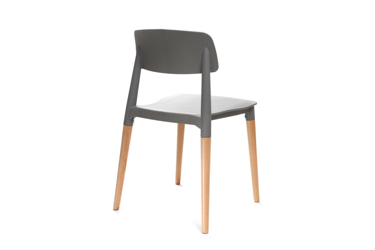 Set di sedie design scandinave grigie GILDA