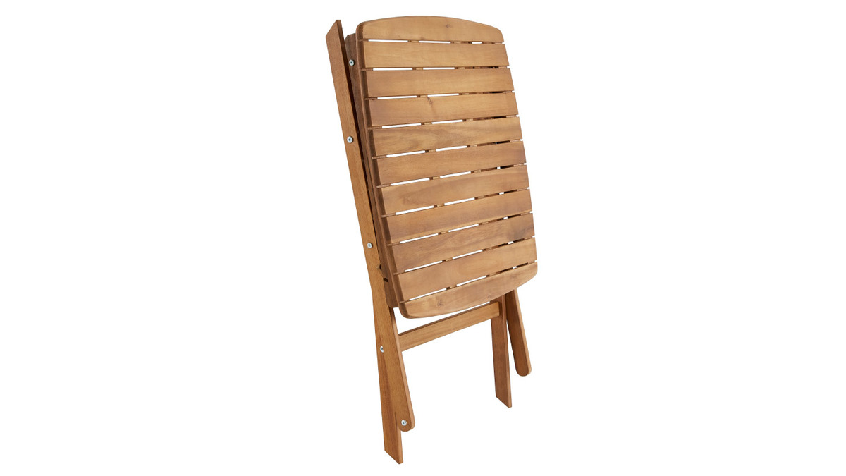 Set tavolo e sedie da giardino pieghevoli in massello di acacia CANOPEE