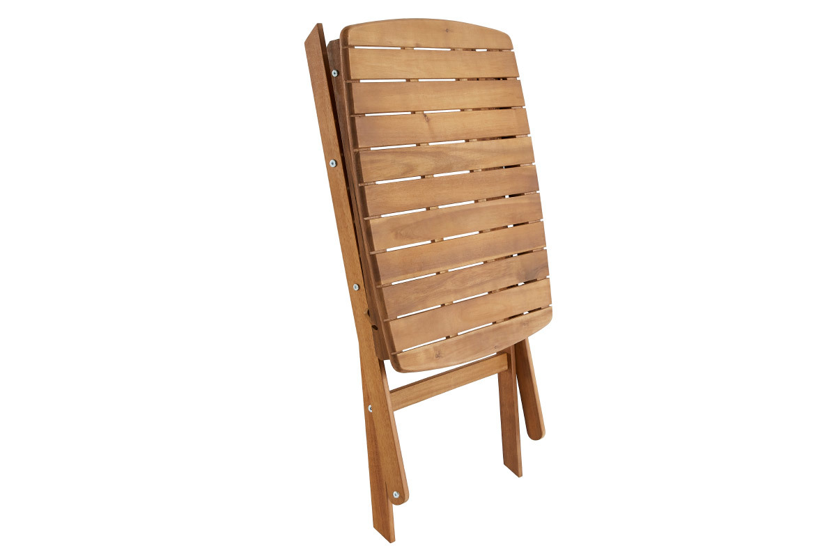 Set tavolo e sedie da giardino pieghevoli in massello di acacia CANOPEE