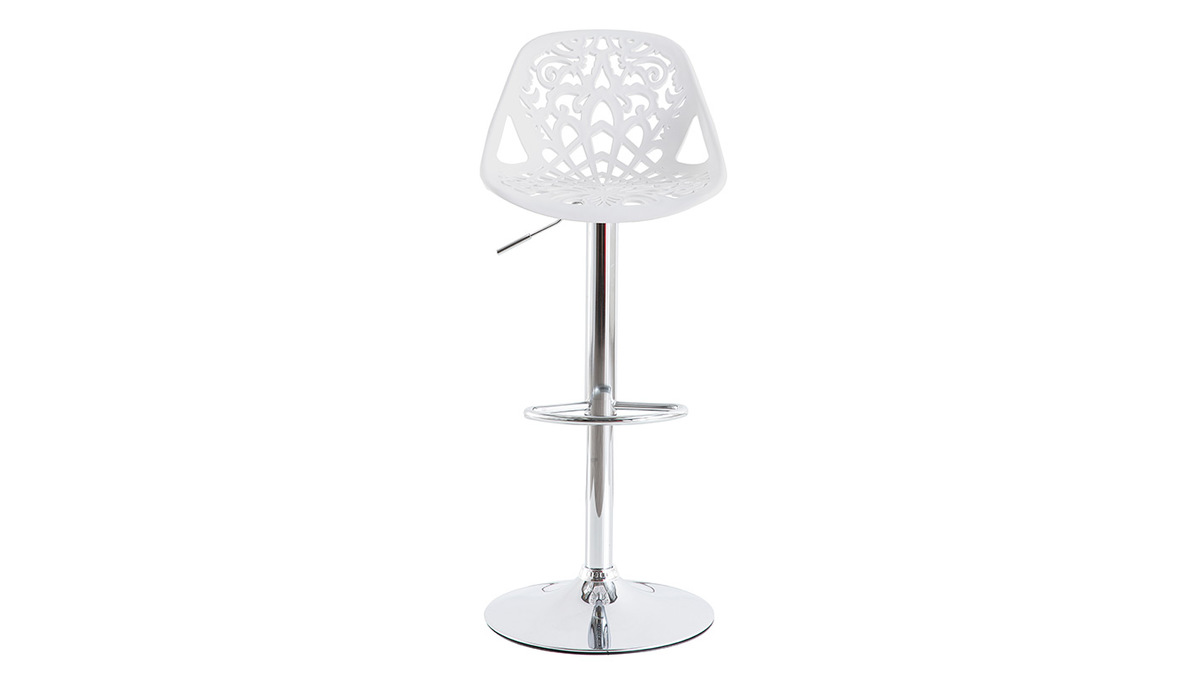 Sgabelli da bar design barocco bianco - set di 2 BAROCCA