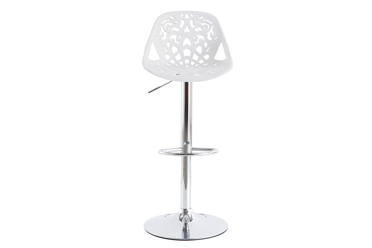 Sgabelli da bar design barocco bianco - set di 2 BAROCCA