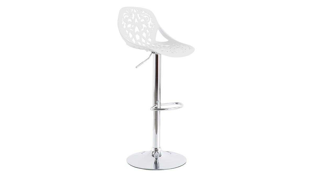 Sgabelli da bar design barocco bianco - set di 2 BAROCCA