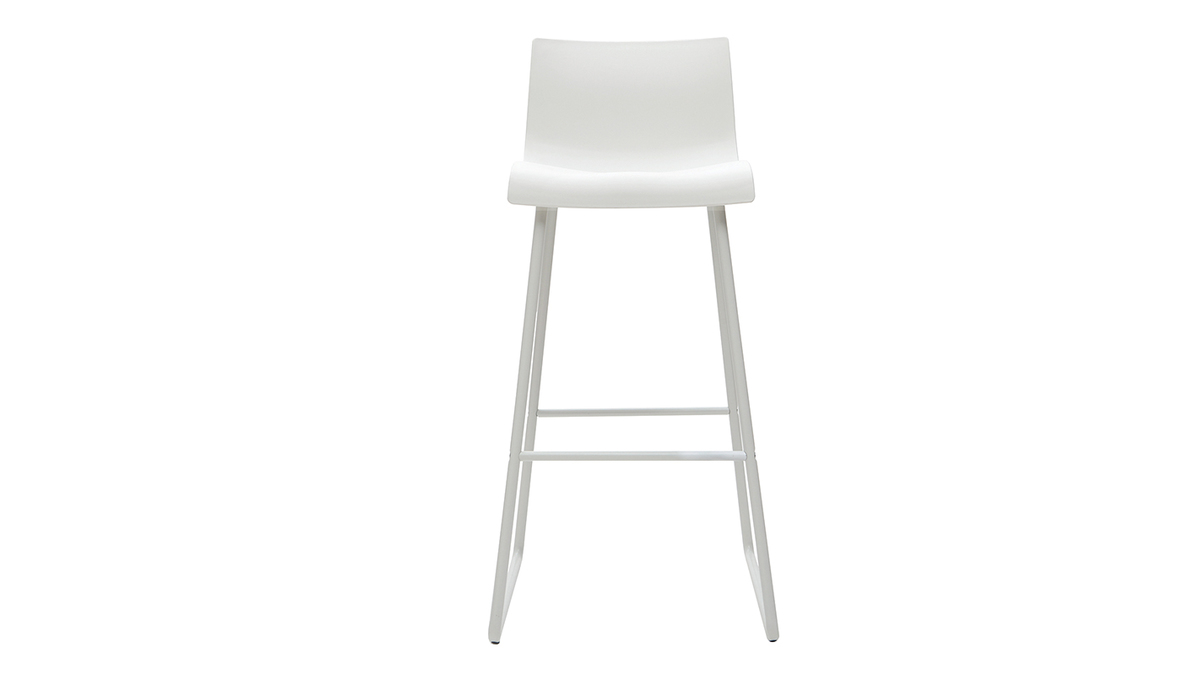 Sgabelli da bar design bianco 76 cm (set di 2) ONA