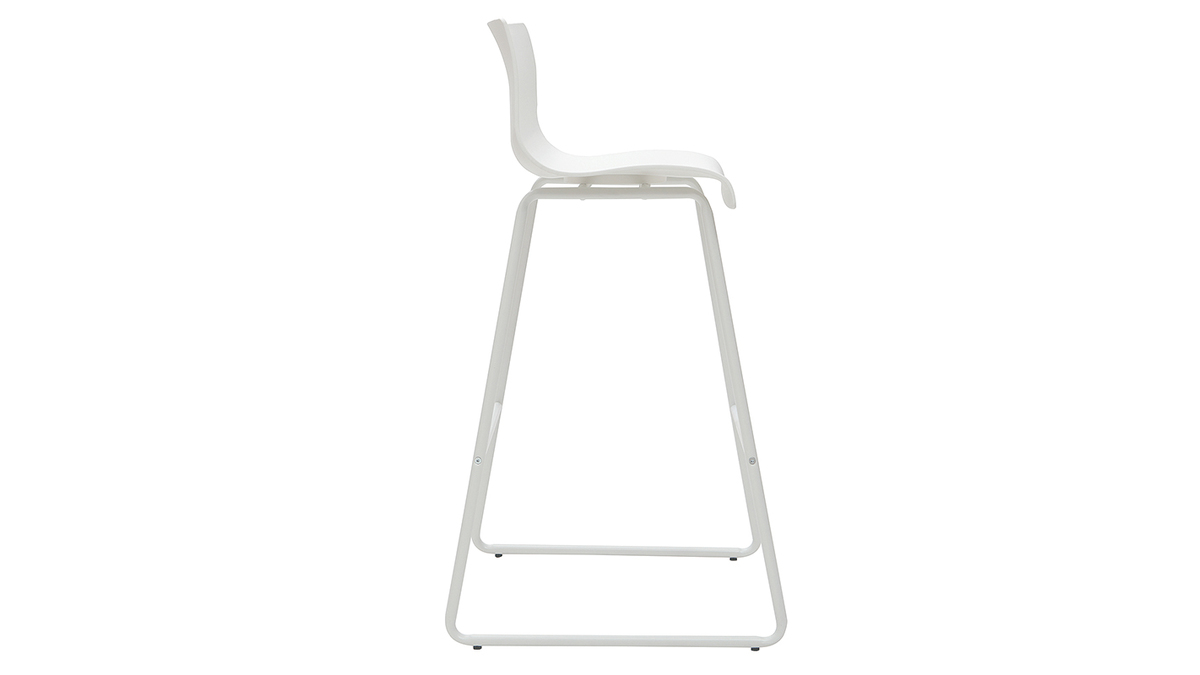 Sgabelli da bar design bianco 76 cm (set di 2) ONA