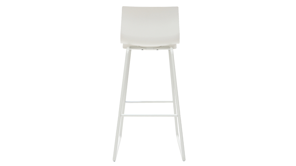 Sgabelli da bar design bianco 76 cm (set di 2) ONA