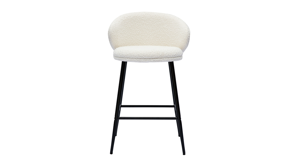 CLP - Set 2 Sedie Lounge Design Palma V2 - Coppia Sedie Sgabello Girevoli Imbottite in Tessuto