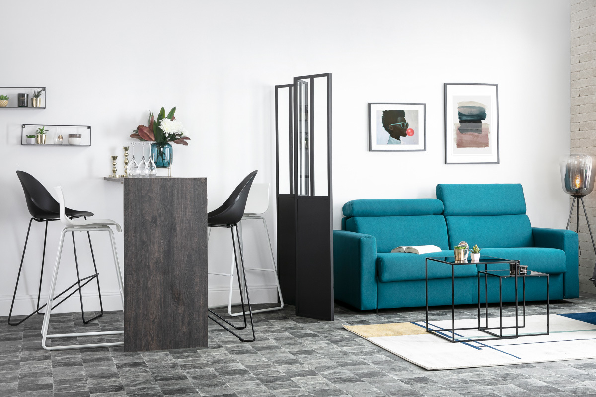 Sgabelli da bar design nero 76 cm (set di 2) ONA