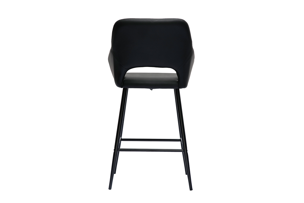 Sgabelli da bar design nero H65 cm (set di 2) LAURETTE