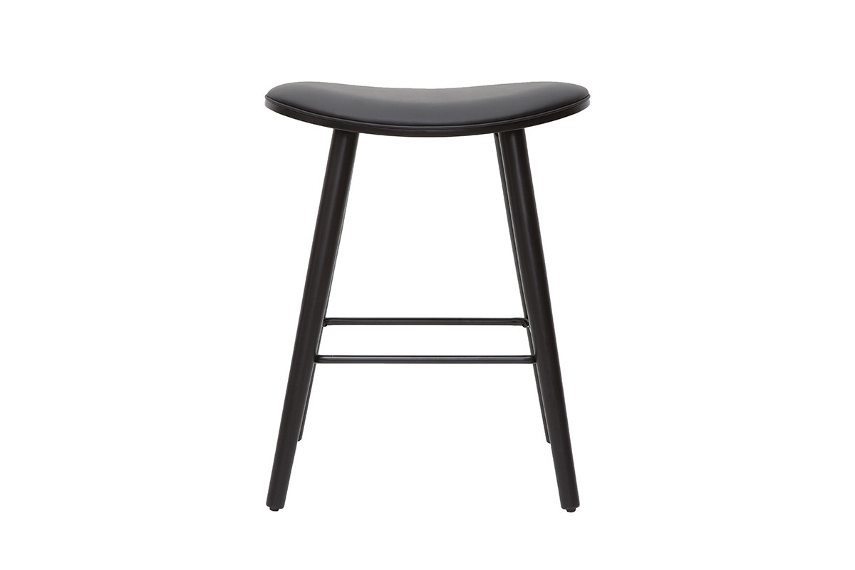 Sgabelli da bar design nero H65.5 cm (set di 2) MEADOW