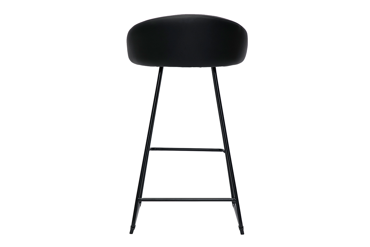 Sgabelli da bar design nero H69 cm (lotto di 2) REYNOLD