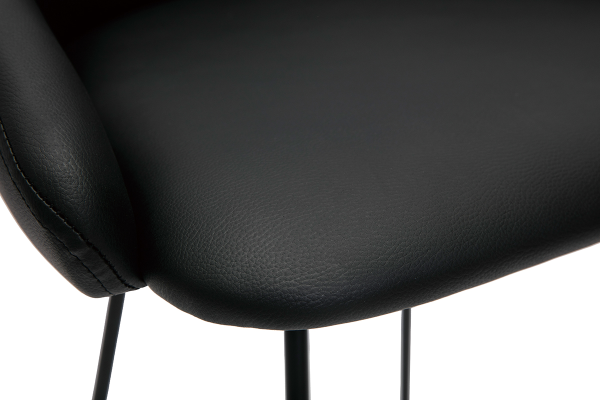 Sgabelli da bar design nero H69 cm (lotto di 2) REYNOLD