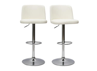 Sgabelli da bar design regolabili bianchi (set di 2) MONTI