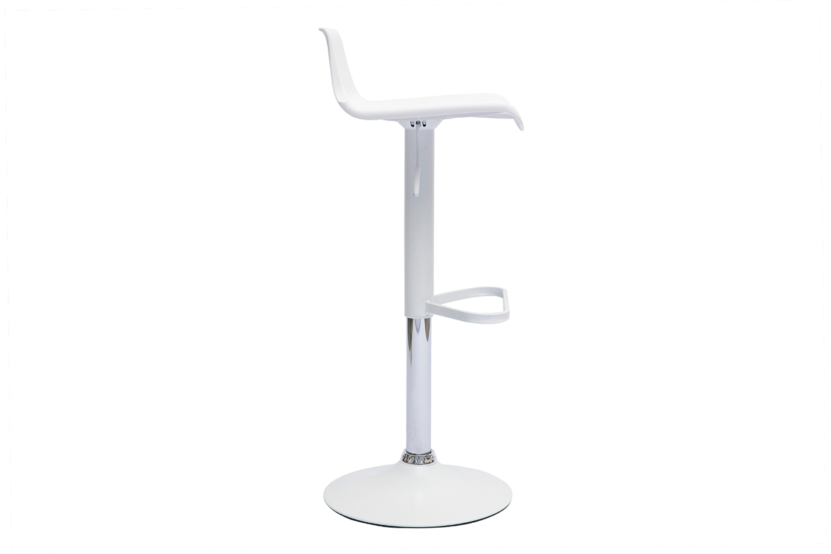 Sgabelli da bar design regolabili bianco 360� (set di 360) KRONOS