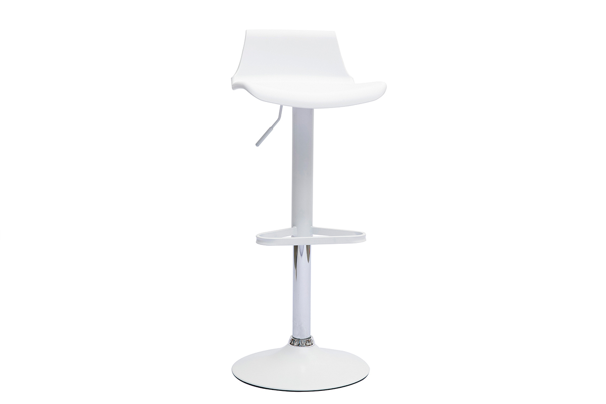 Sgabelli da bar design regolabili bianco 360� (set di 360) KRONOS