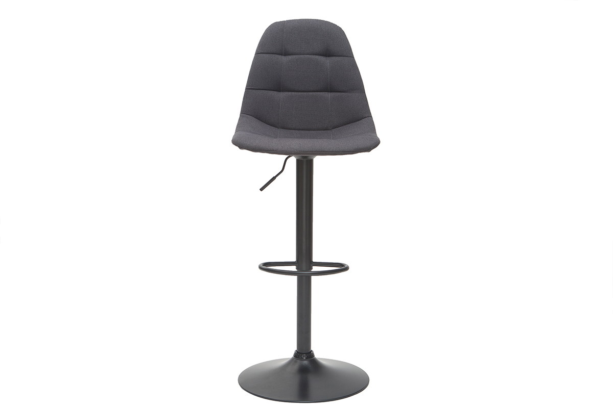 Sgabelli da bar design regolabili grigio scuro (set di 2) COX