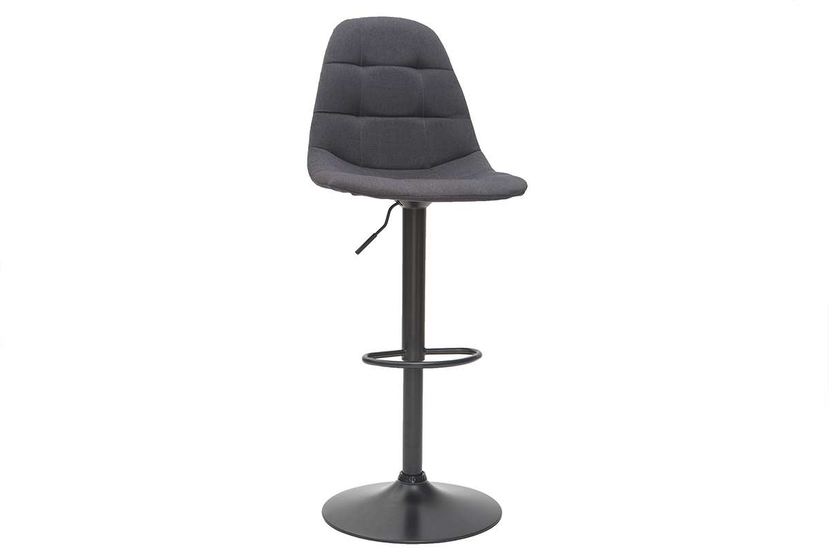 Sgabelli da bar design regolabili grigio scuro (set di 2) COX
