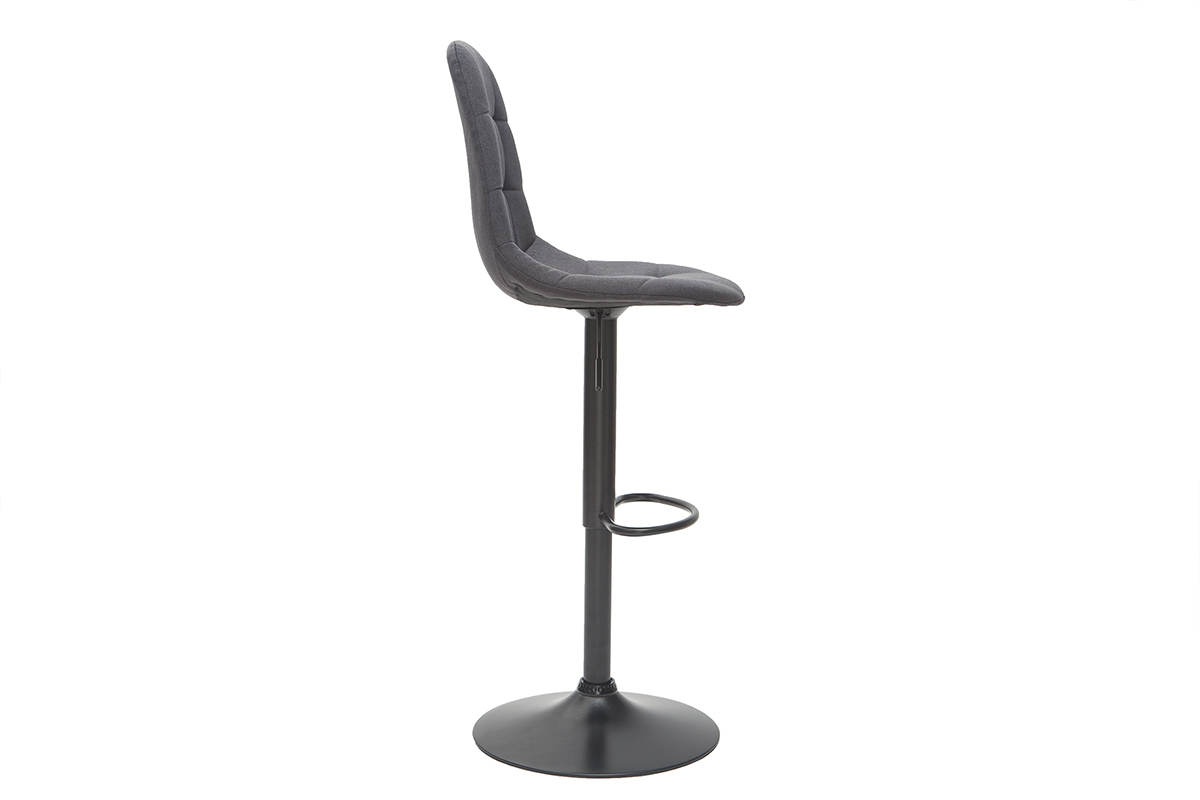 Sgabelli da bar design regolabili grigio scuro (set di 2) COX