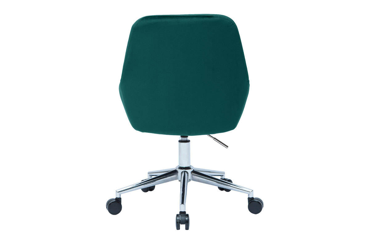 Sgabelli da bar design regolabili in tessuto velluto blu petrolio e metallo nero 360 HOLO