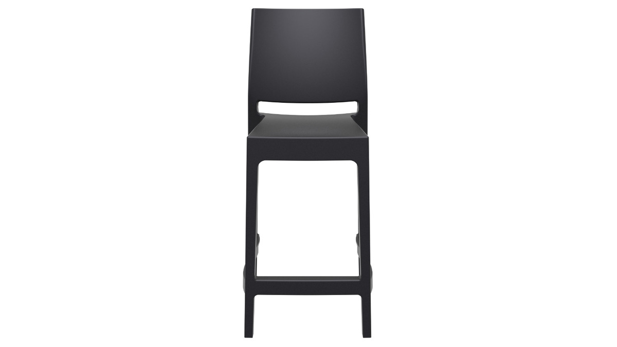 Sgabelli da bar di design impilabili 65 cm neri (set di 4) CALAO