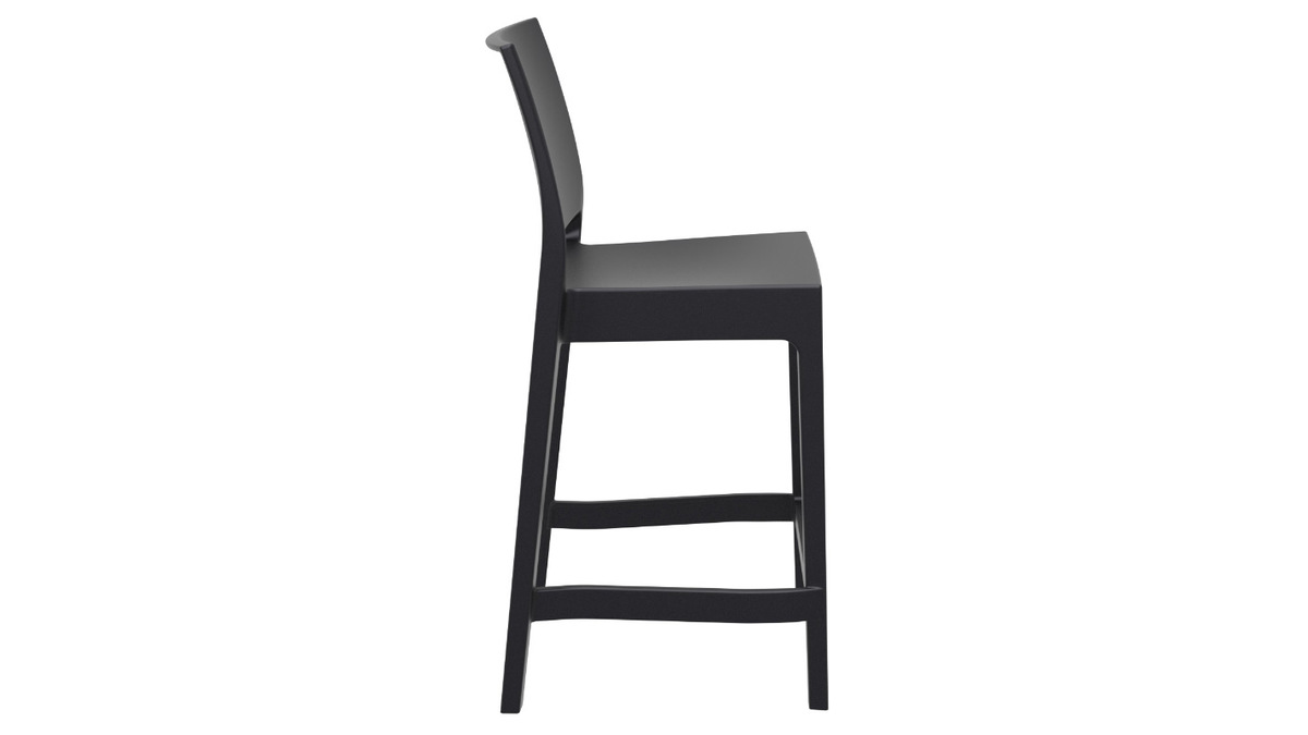 Sgabelli da bar di design impilabili 65 cm neri (set di 4) CALAO
