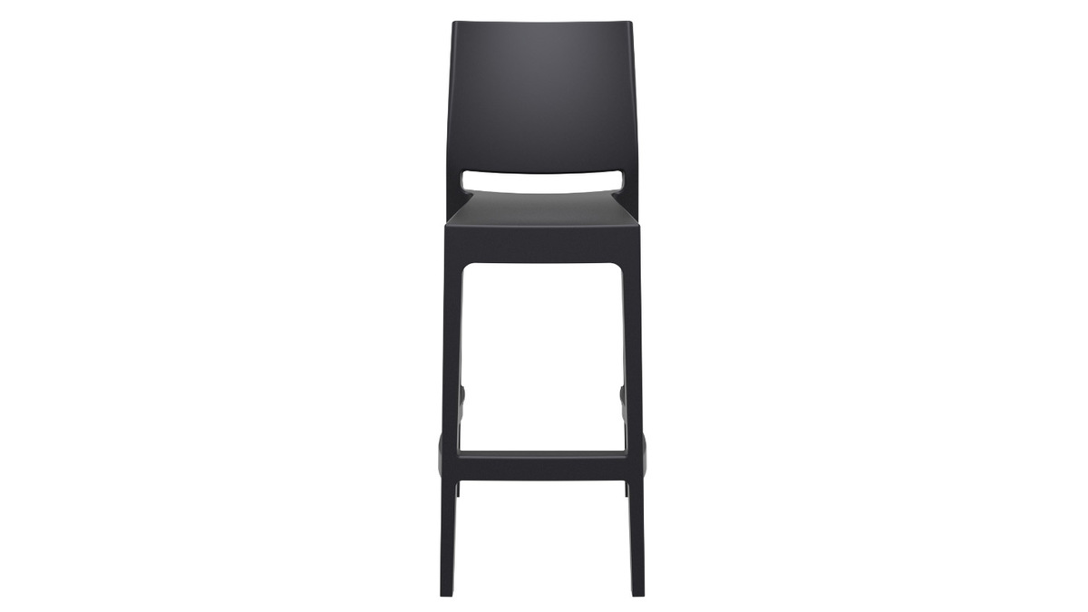 Sgabelli da bar di design impilabili 75 cm neri (set di 4) CALAO