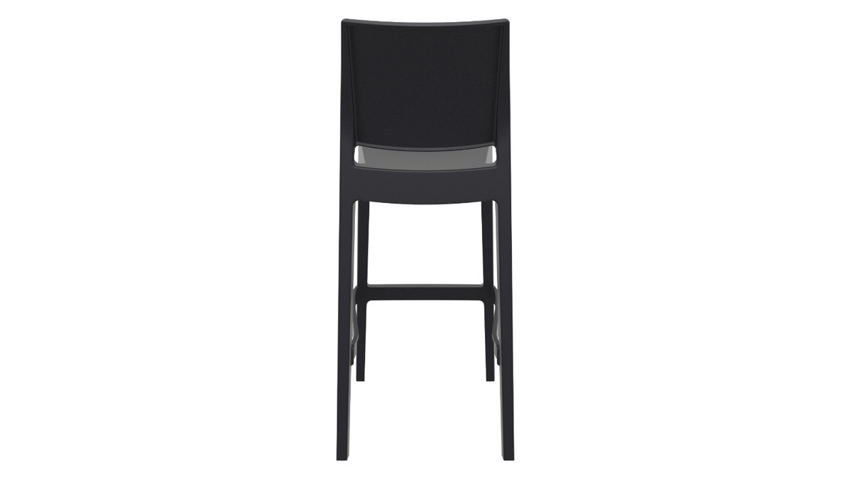Sgabelli da bar di design impilabili 75 cm neri (set di 4) CALAO