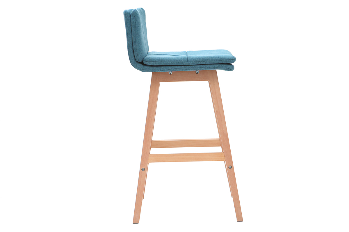 Sgabelli da bar legno e foglia di t 65cm set di 2 JOAN