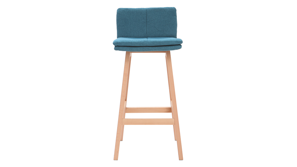 Sgabelli da bar legno e foglia di t 65cm set di 2 JOAN