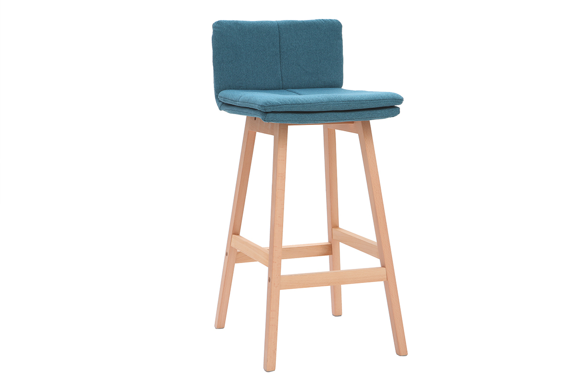 Sgabelli da bar legno e foglia di t 65cm set di 2 JOAN