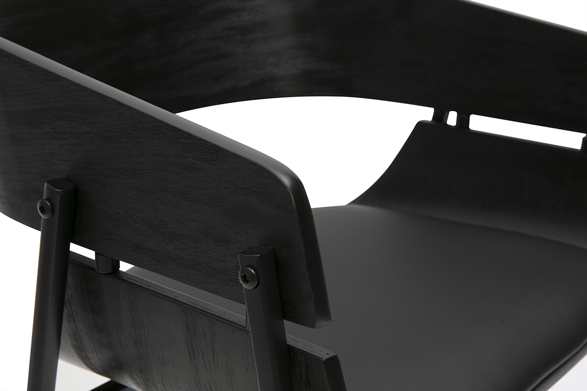 Sgabelli da bar neri design (set di 2) WESS